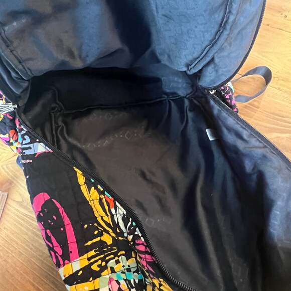 Vera Bradley Iconic Campus Backpack in Butterfly Flutter - Picture 3 of 5